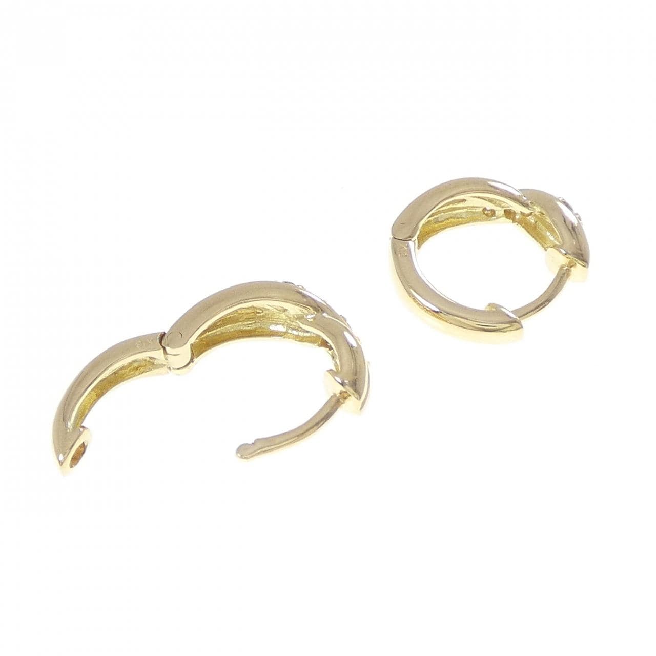 K18YG ダイヤモンド ピアス 0.10CT