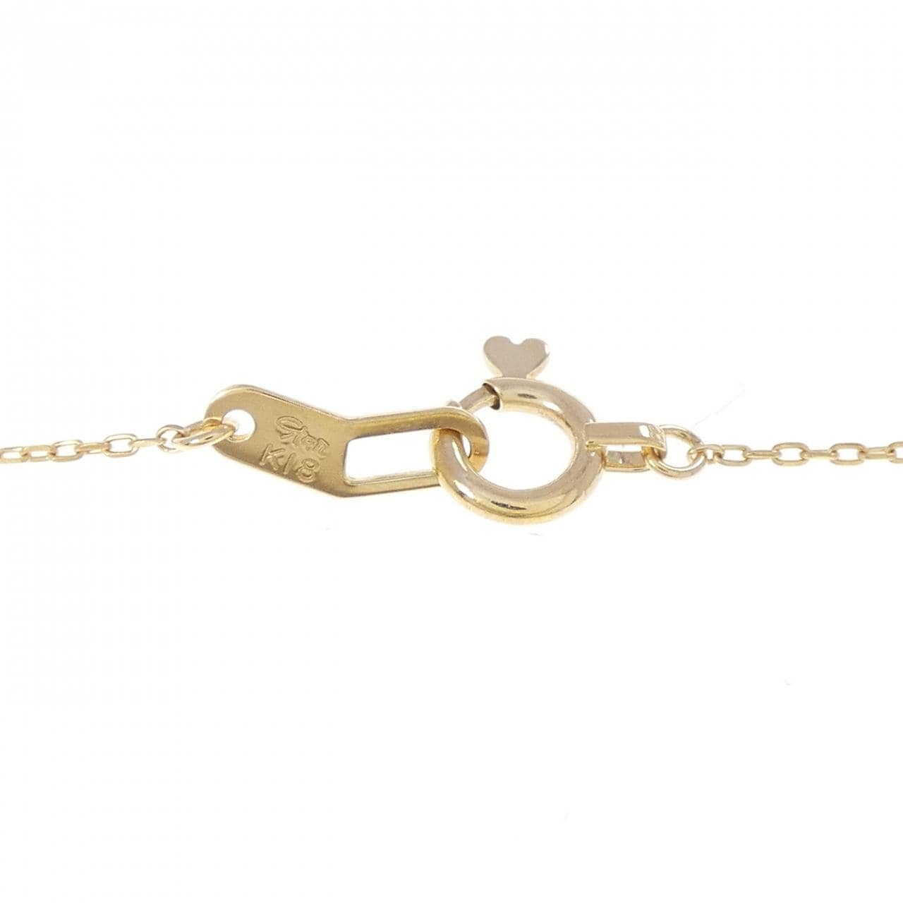 スタージュエリー クロス ダイヤモンド ネックレス 0.03CT