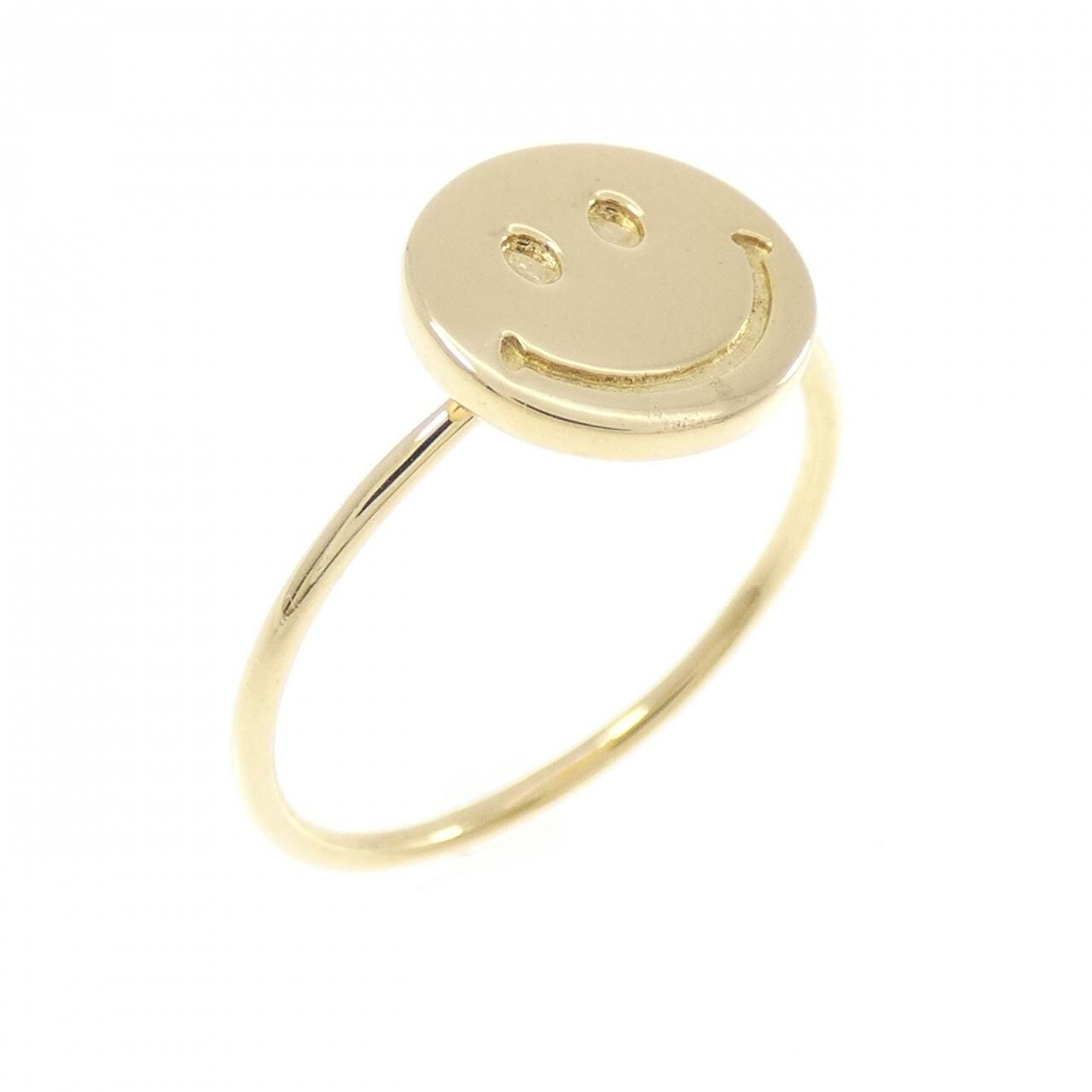K18YG スマイル リング