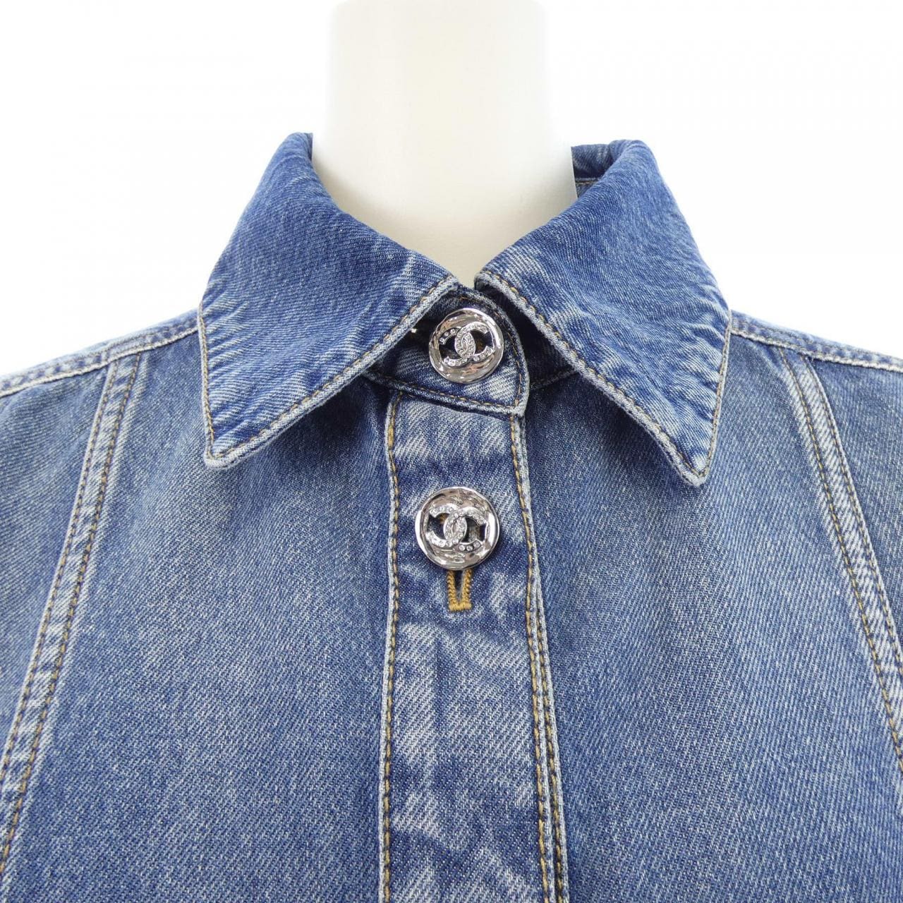 シャネル CHANEL LOOK12 P76746V68693 デニムジャケット