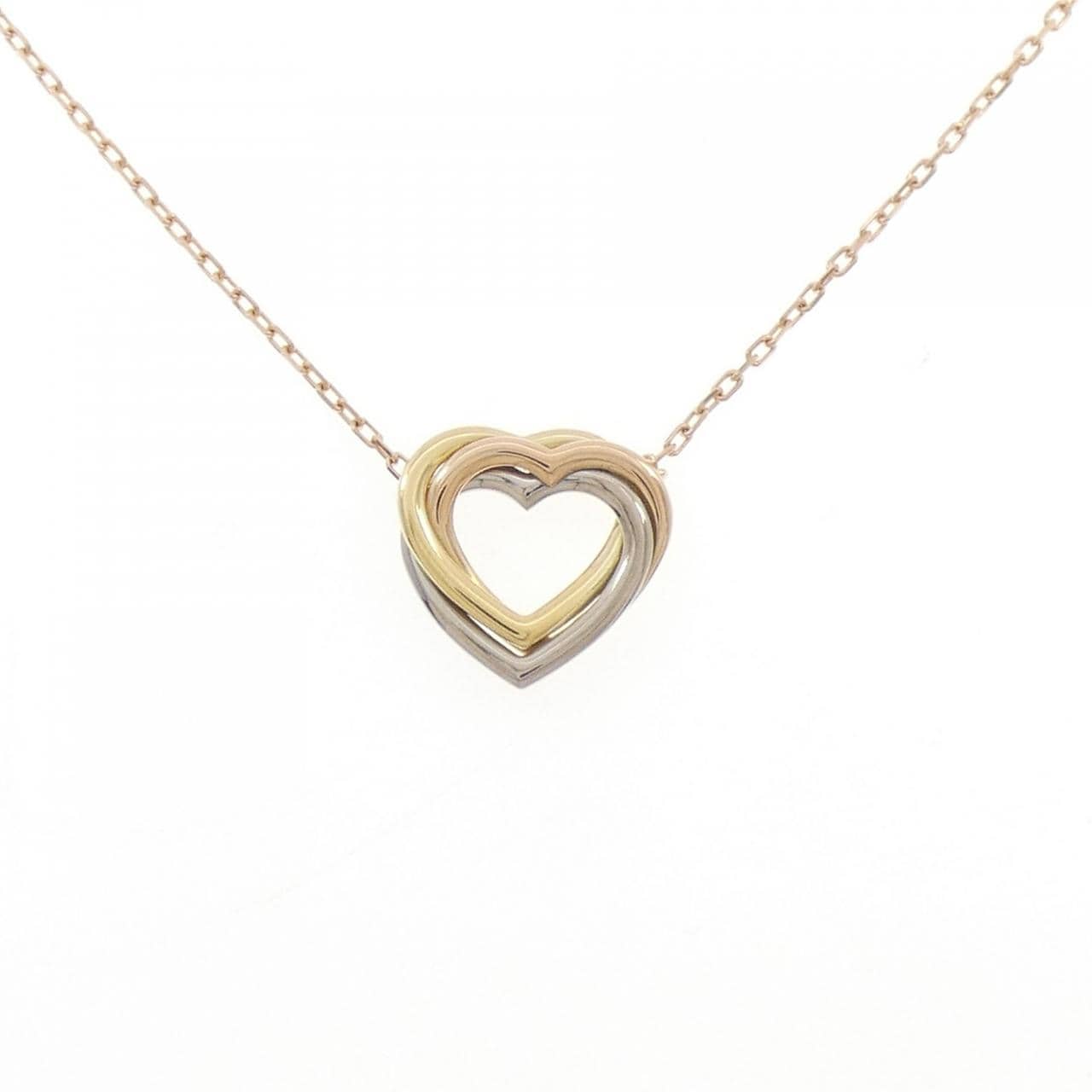 カルティエ トリニティ ハート ネックレス