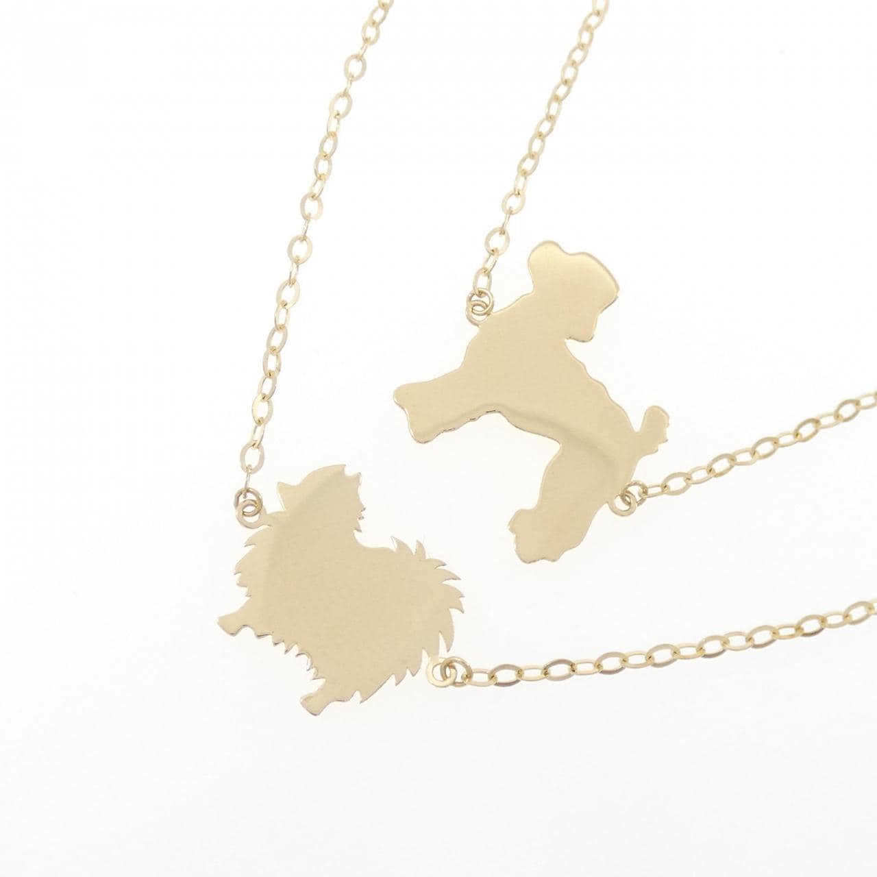 K18YG Dog Necklace