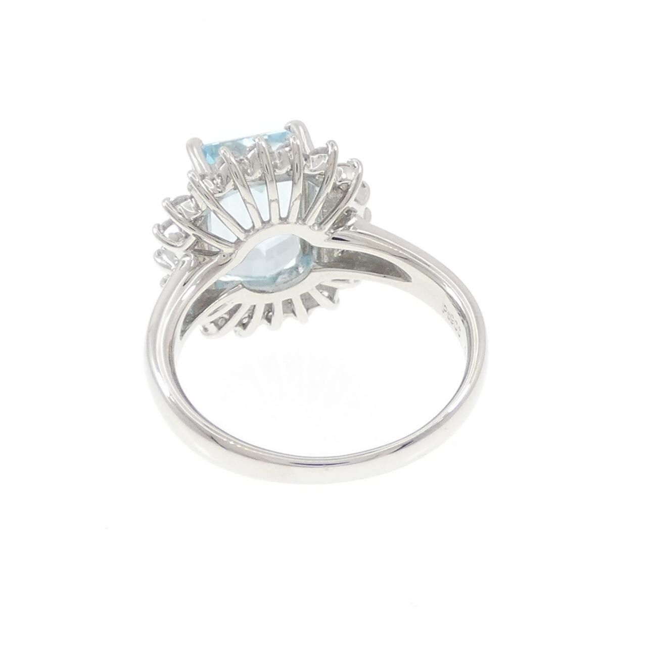 PT900 アクアマリン リング 3.32CT