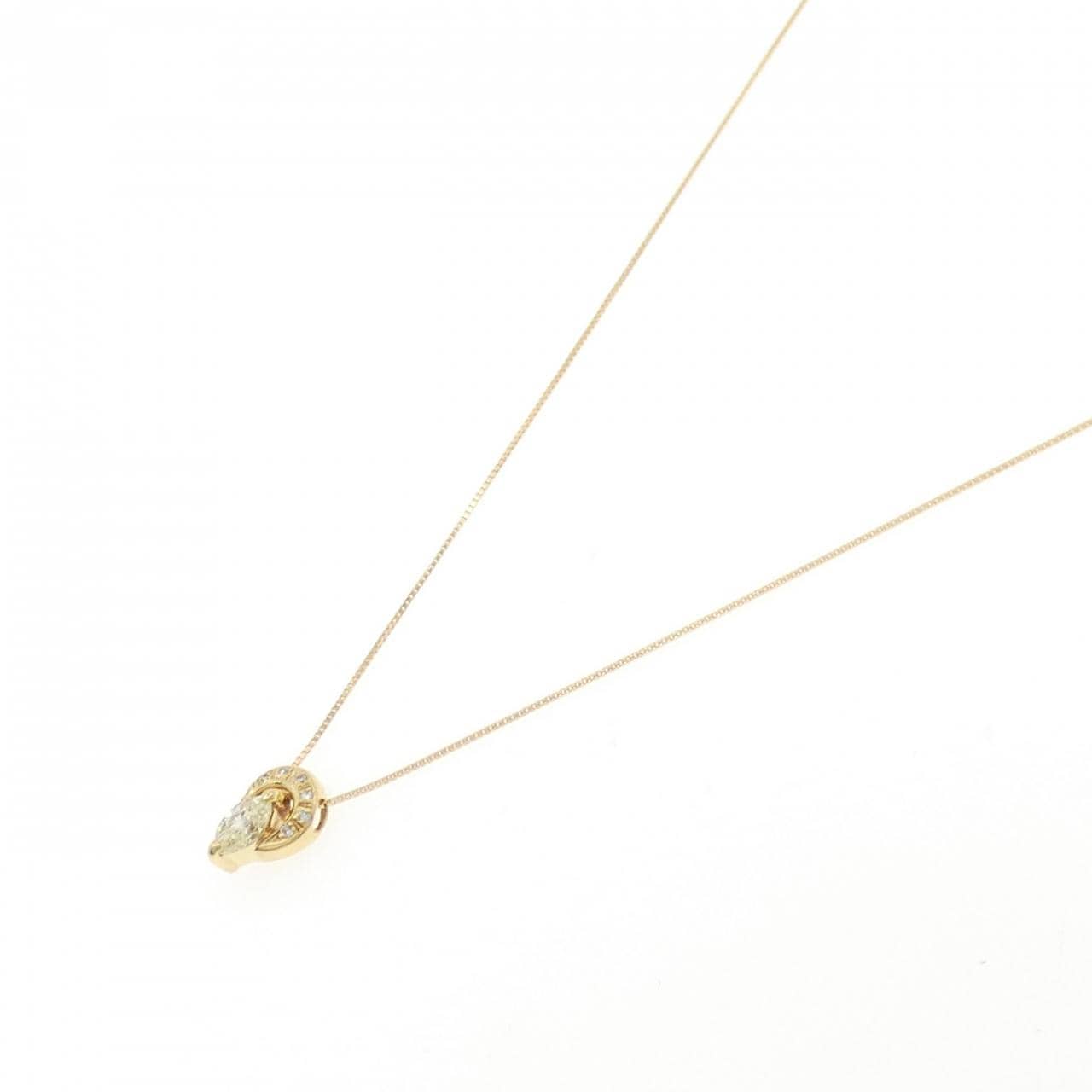 K18YG ダイヤモンド ネックレス 0.34CT