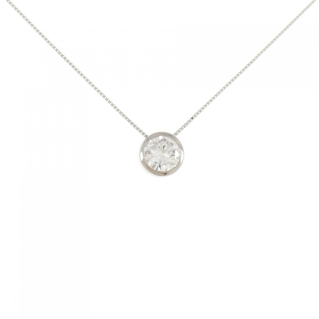 PT900/PT850 ソリティア ダイヤモンド ネックレス 1.381CT
