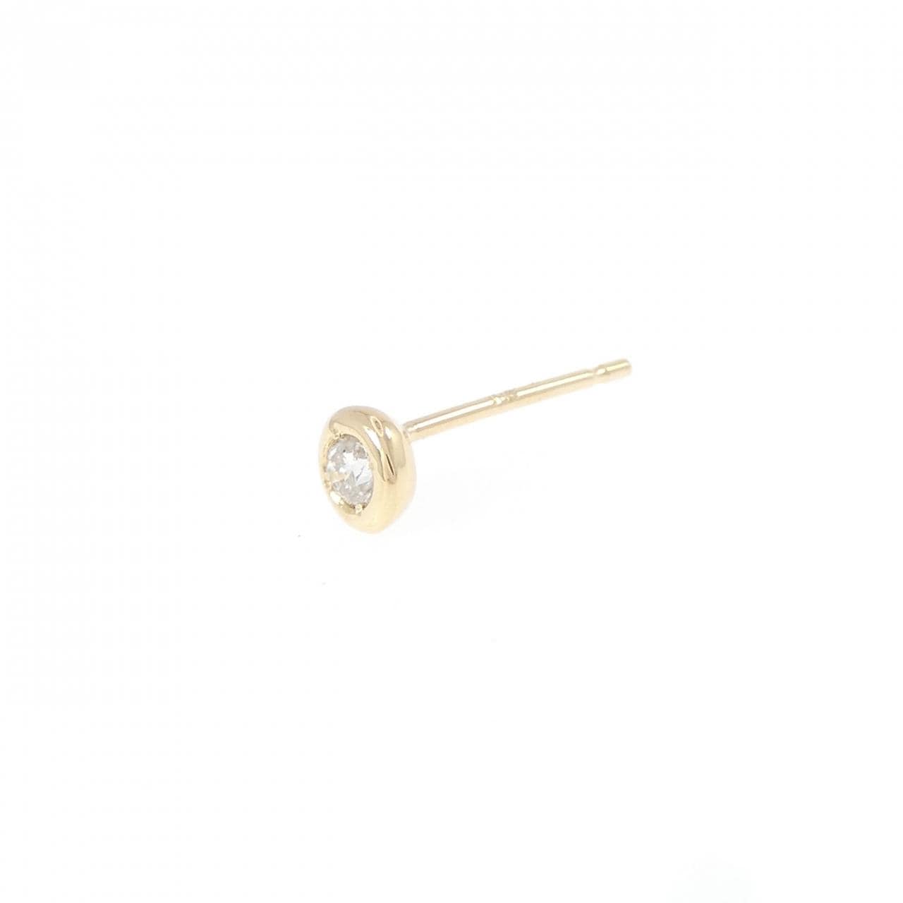 K18YG ダイヤモンド ピアス 0.05CT 片耳