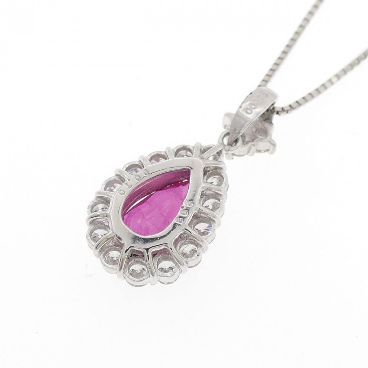 PT900/PT850 ルビー ネックレス 2.03CT