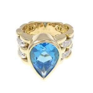 ポンテヴェキオ ブルートパーズ リング 7.24CT