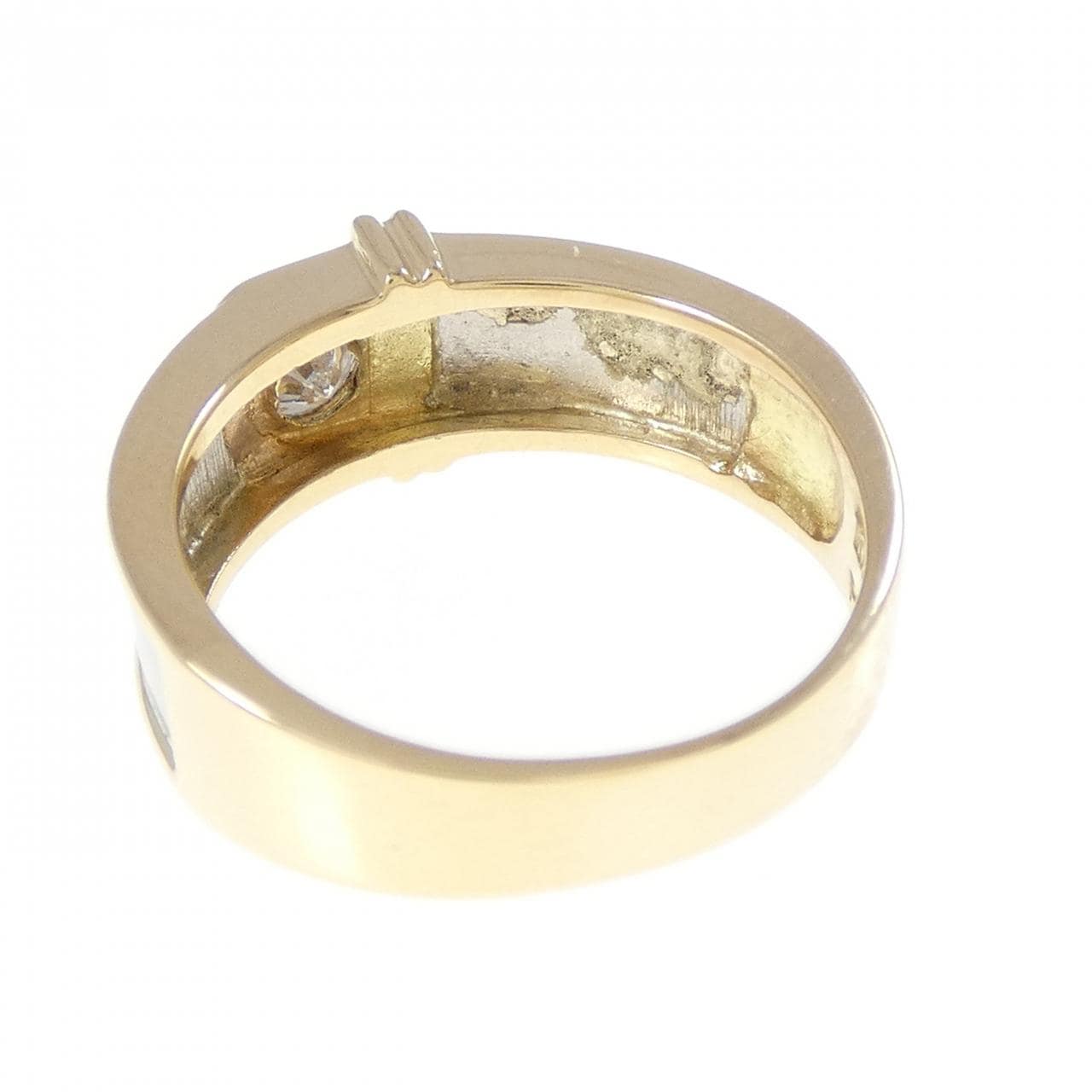 K18YG/PT900 ダイヤモンド リング 0.16CT