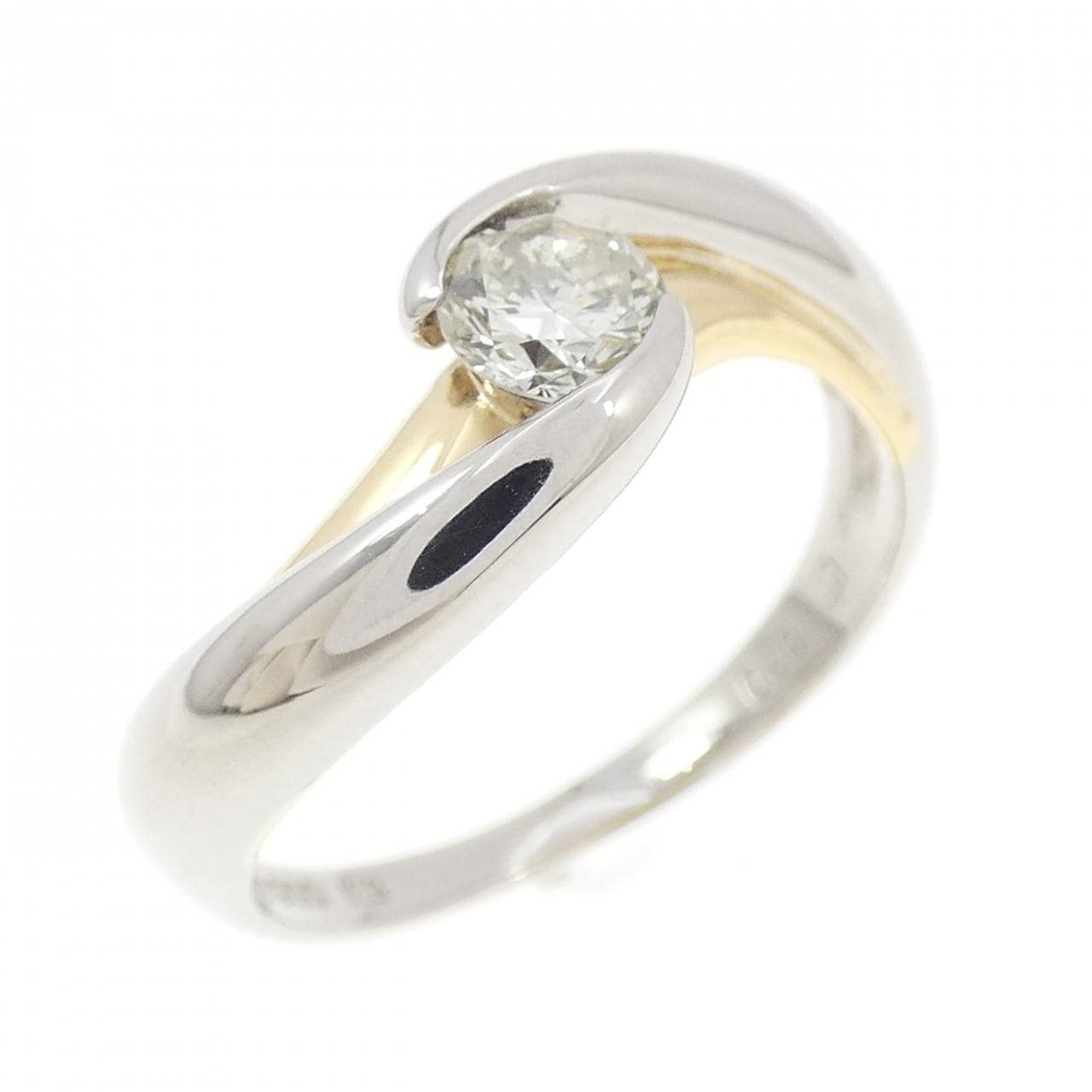 PT900/K18YG ダイヤモンド リング 0.30CT