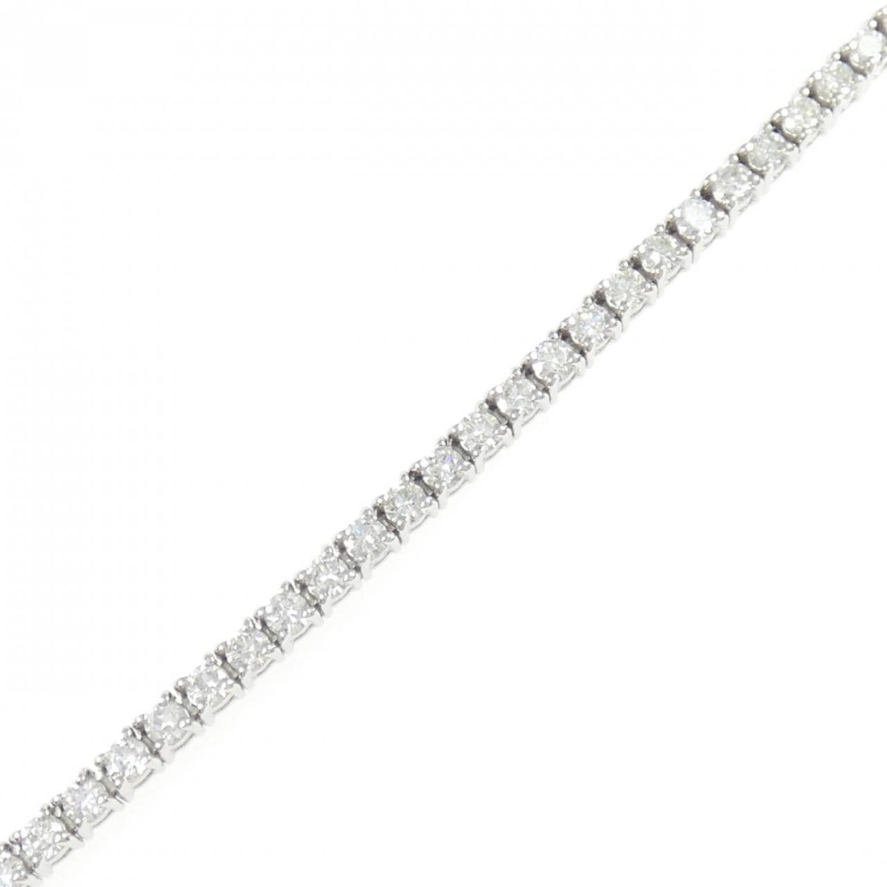 K18WG ダイヤモンド ブレスレット 2.00CT