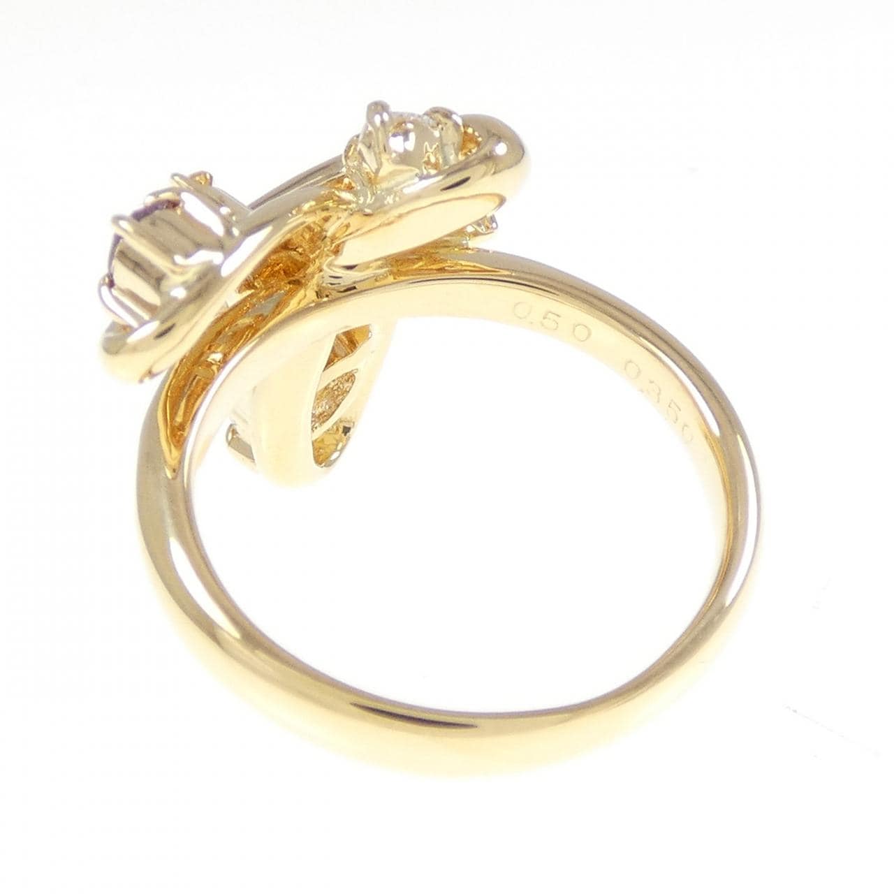 K18YG ダイヤモンド リング 0.350CT