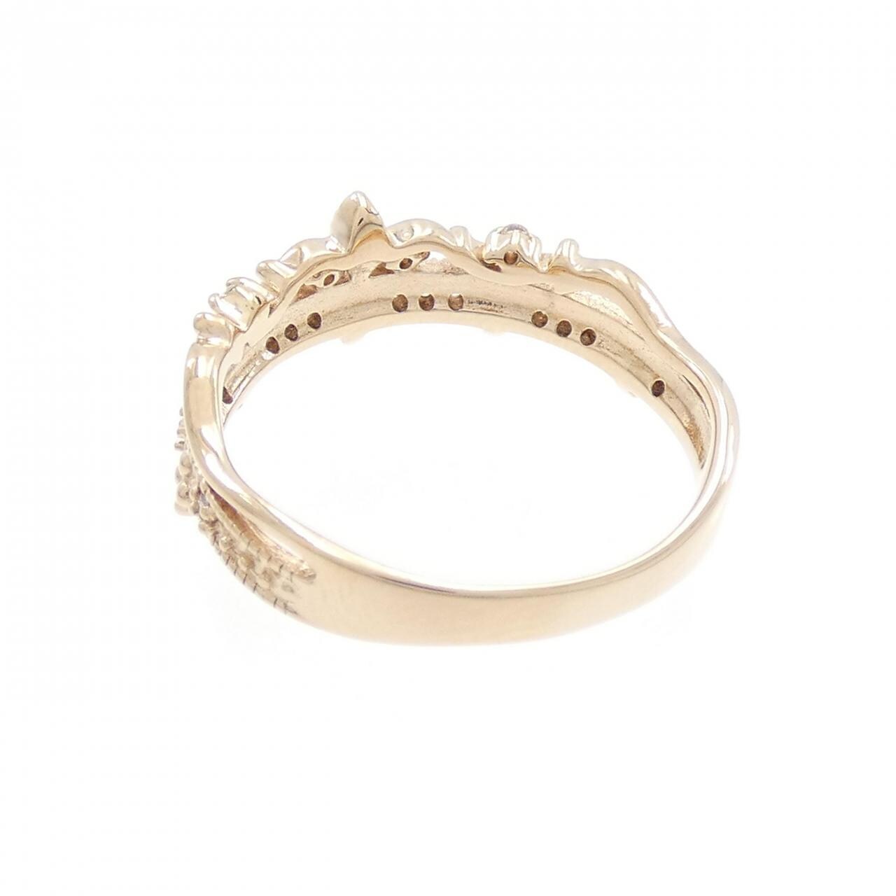 K18PG ダイヤモンド リング 0.12CT