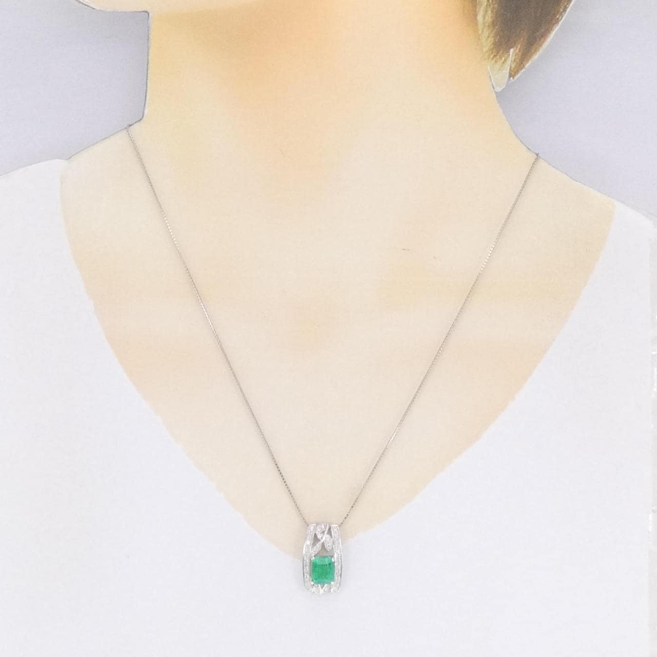 PT Emerald Necklace 1.71CT