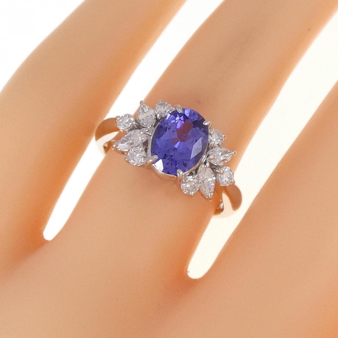 PT タンザナイト リング 1.50CT