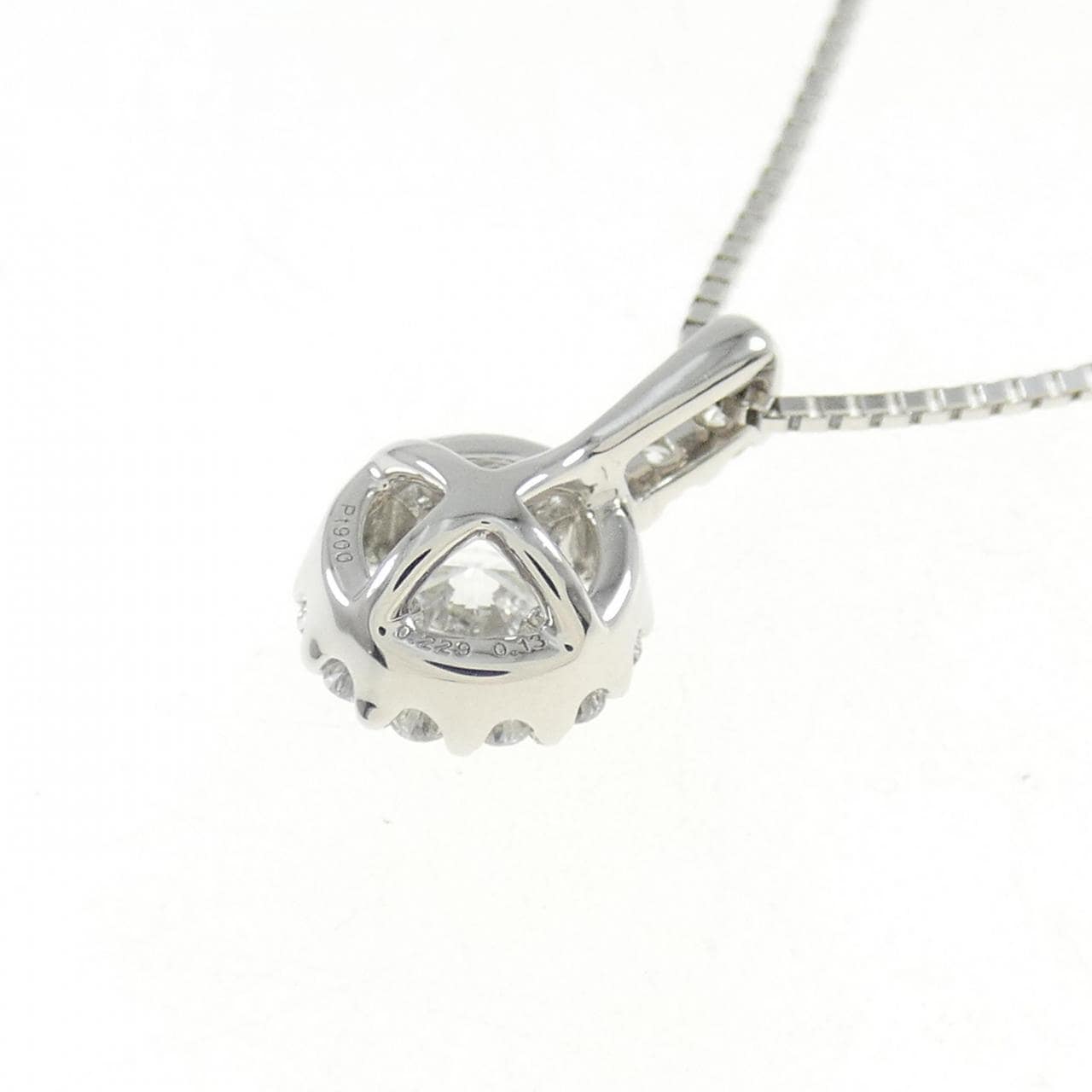 【新品】PT ダイヤモンド ネックレス 0.229CT E SI2 VG