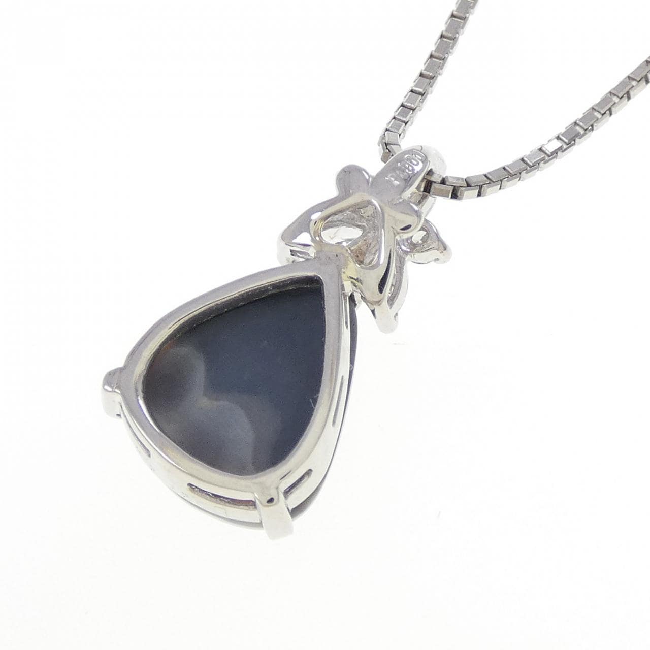 PT900/PT850 ブラックオパール ネックレス 2.14CT