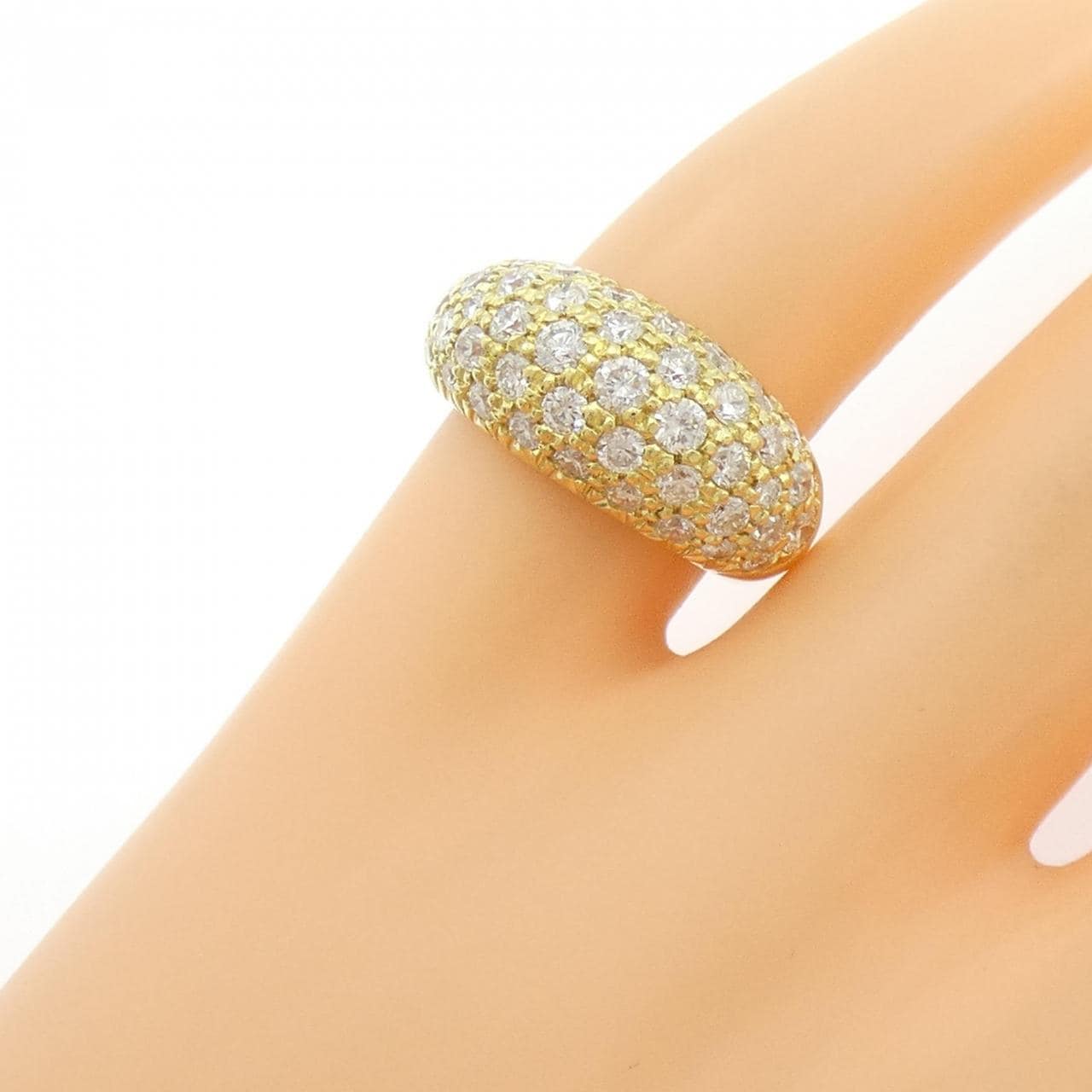 K18YG ダイヤモンド ピンキーリング 1.15CT