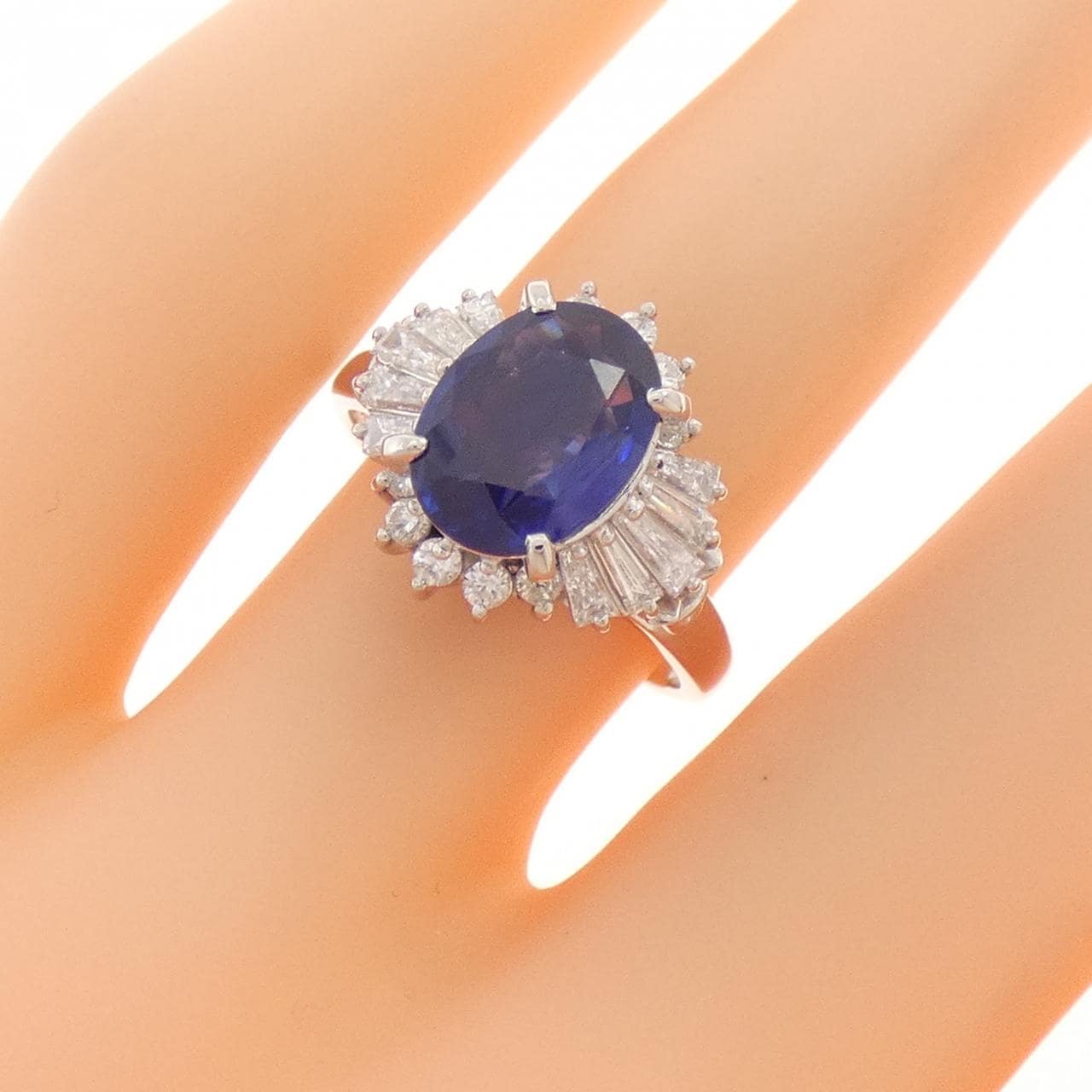 PT900 サファイヤ リング 2.03CT
