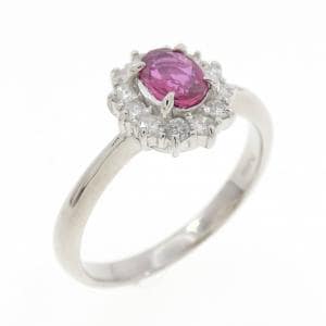 PT900 ルビー リング 0.41CT