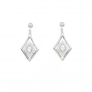 【新品】PT ダイヤモンド ピアス 0.16CT