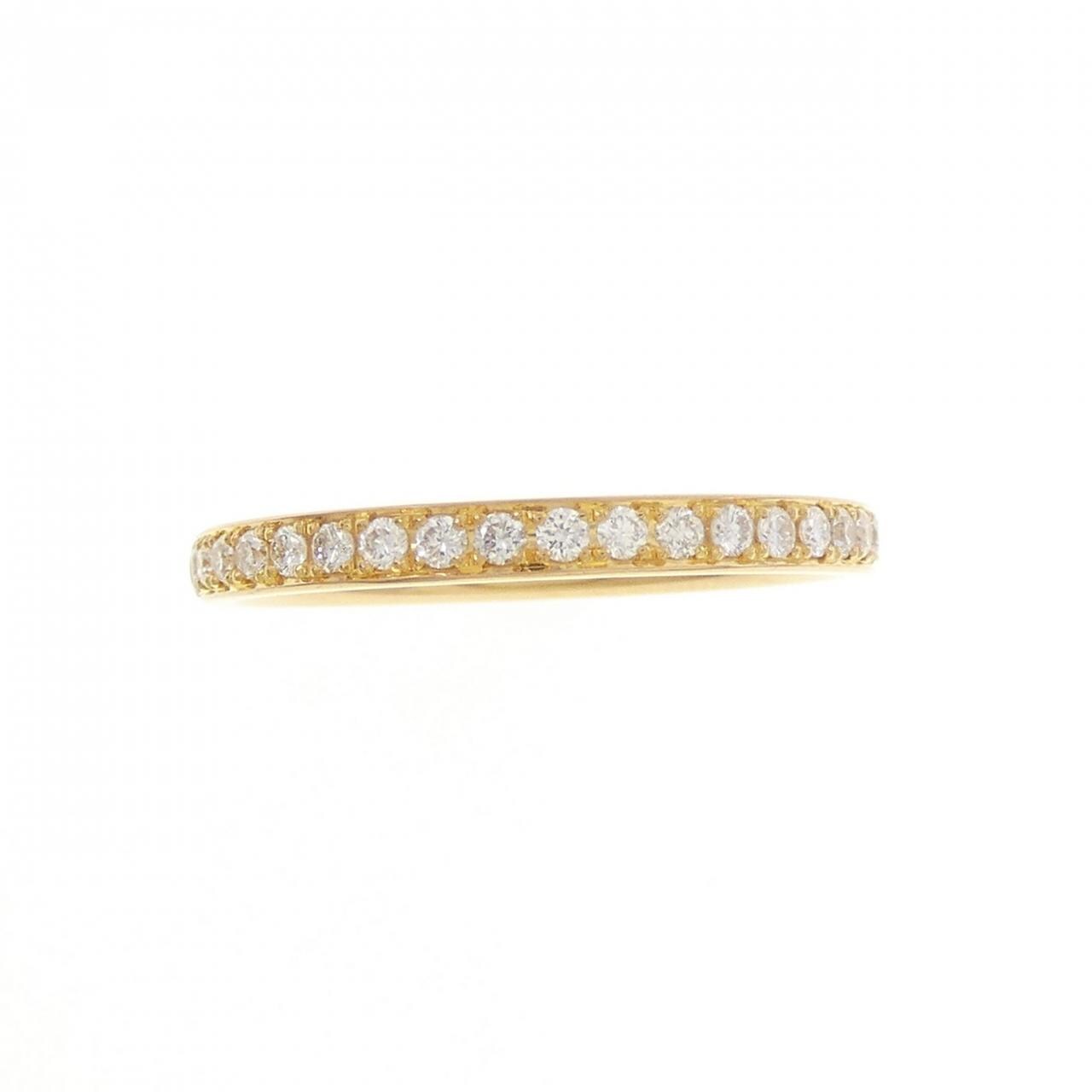 【リメイク】K24YG ハーフエタニティ ダイヤモンド リング 0.20CT