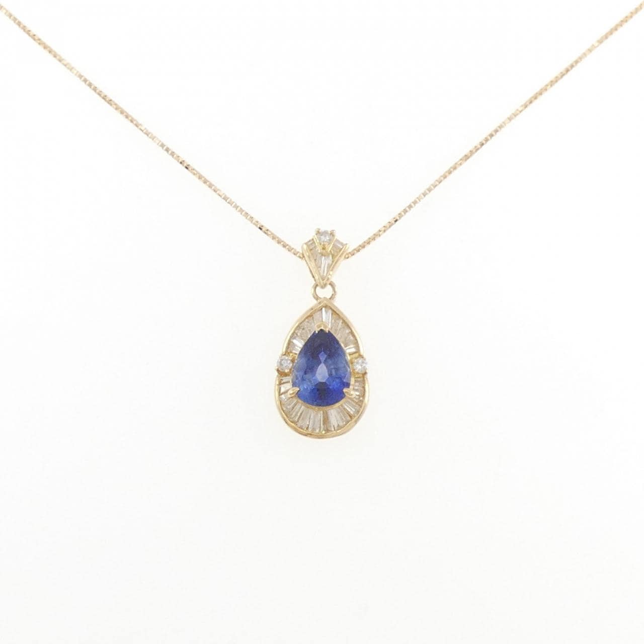 K18YG サファイヤ ネックレス 1.99CT