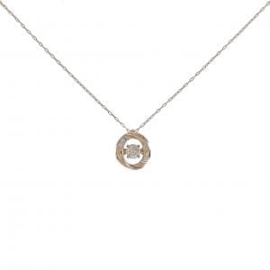 K18PG ダイヤモンド ネックレス 0.11CT