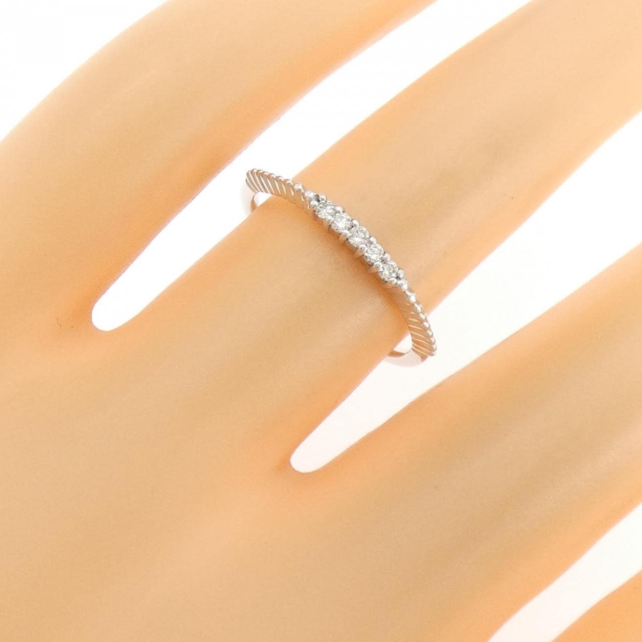 K10WG ダイヤモンド リング 0.06CT