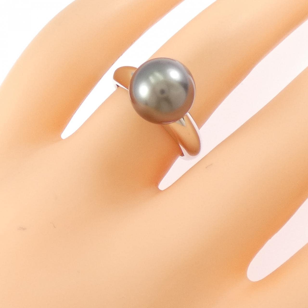 PT900 黒蝶パール リング 9.9mm