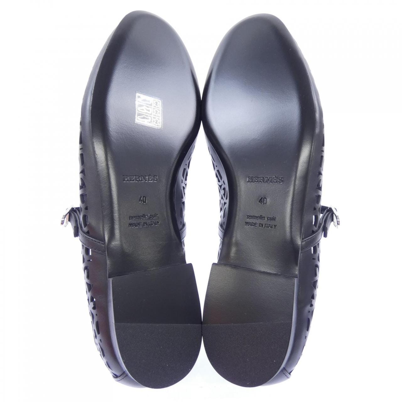 エルメス HERMES メリ シェーヌダンクル 261088H フラットシューズ