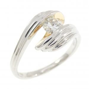 PT900/K18YG ダイヤモンド リング 0.318CT