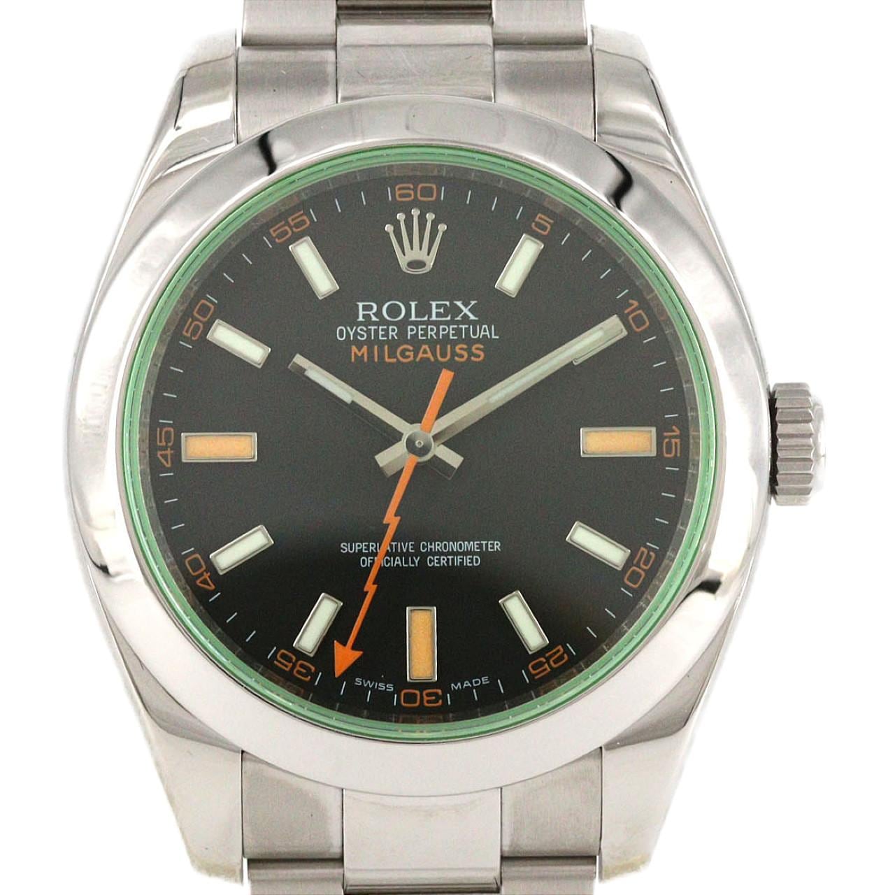 ロレックス ミルガウス 116400GV SS 自動巻 V番