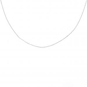 K18WG ボール チェーンネックレス