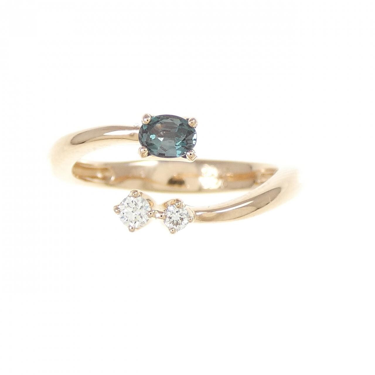 K18PG アレキサンドライト リング 0.172CT