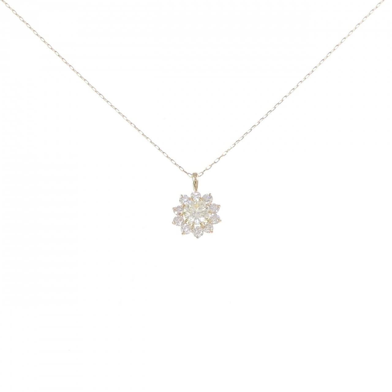 【新品】K18YG ダイヤモンド ネックレス 0.35CT