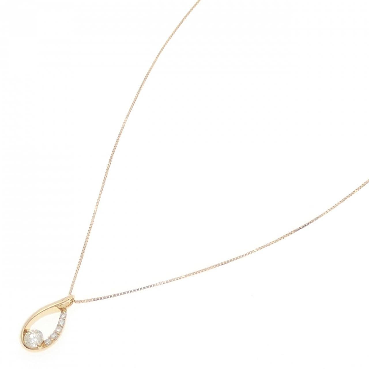 K18YG ダイヤモンド ネックレス 0.303CT