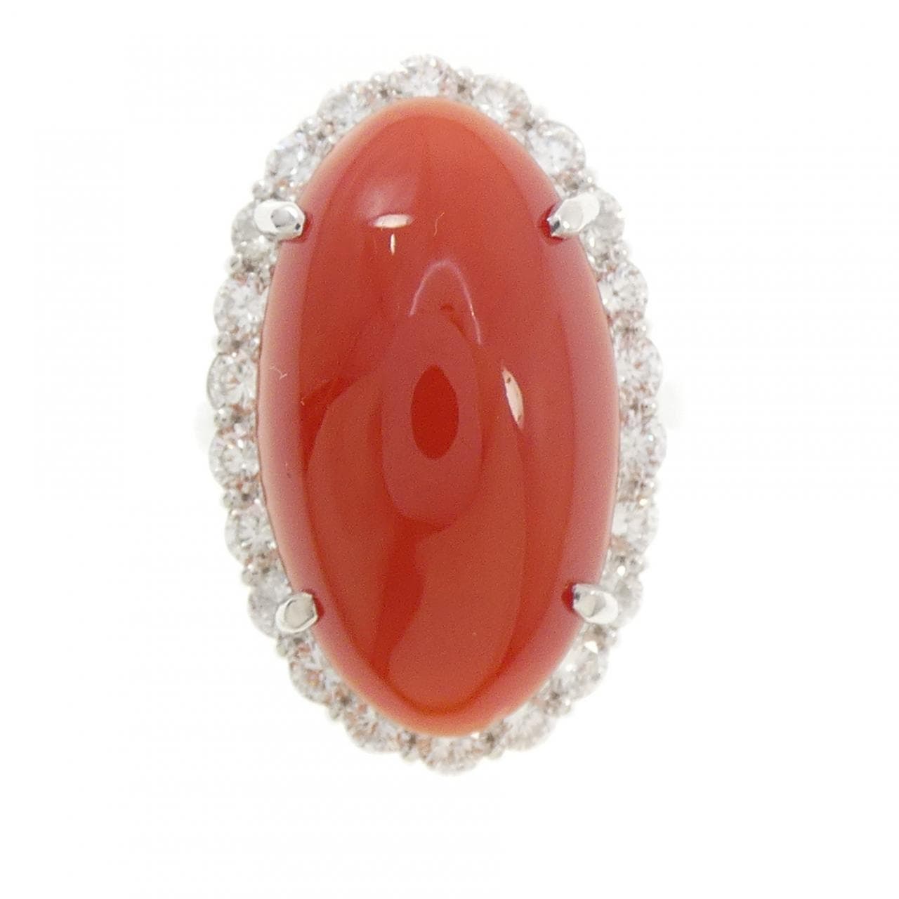PT900 サンゴ リング 12.375CT