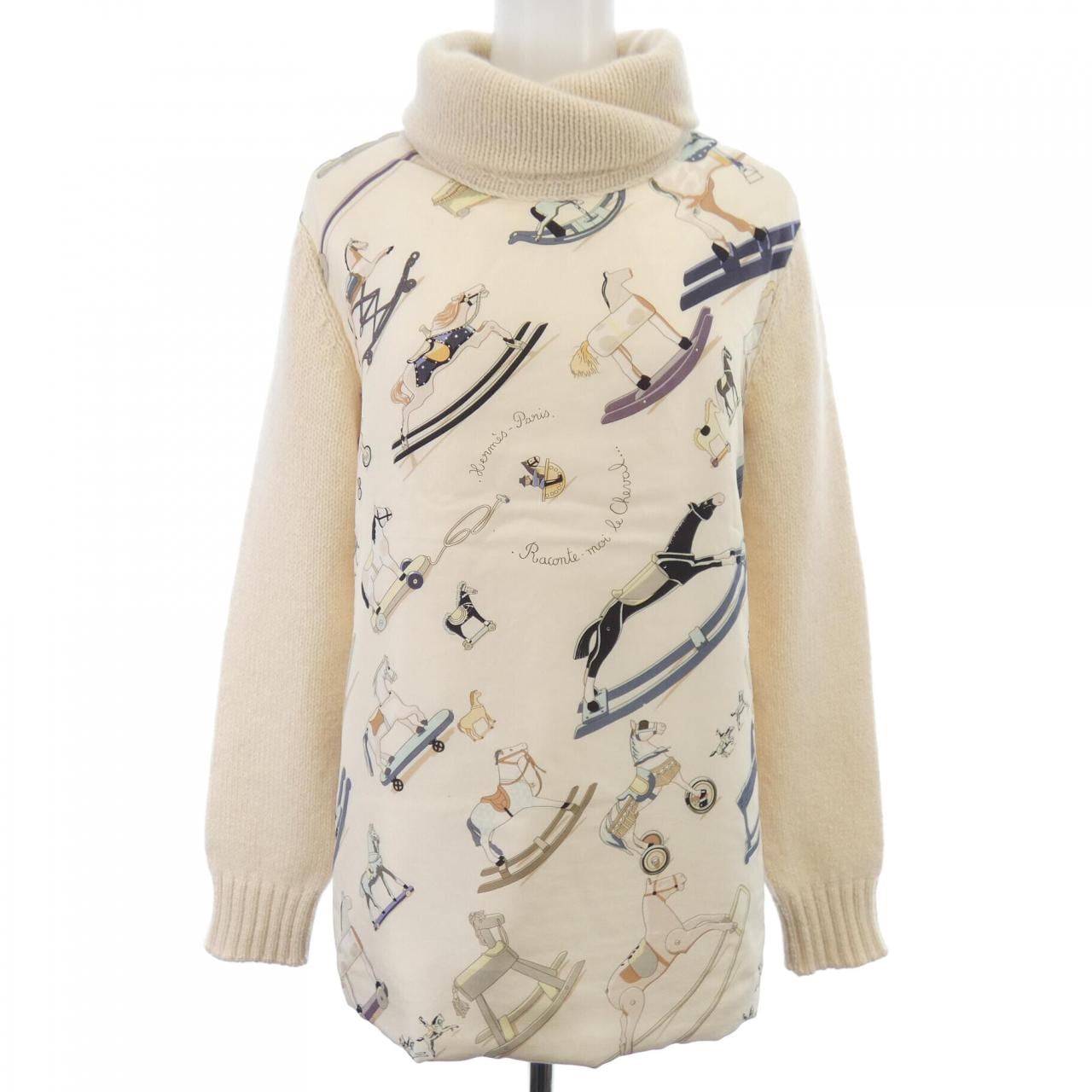 【ヴィンテージ】エルメス HERMES RACONTE MOI LE CHEVA ツイルレーヌ. ニット