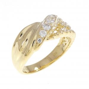 K18YG ダイヤモンド リング 0.20CT