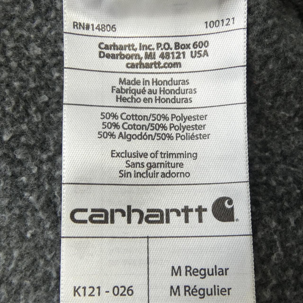 カーハート CARHARTT K121-026 パーカー