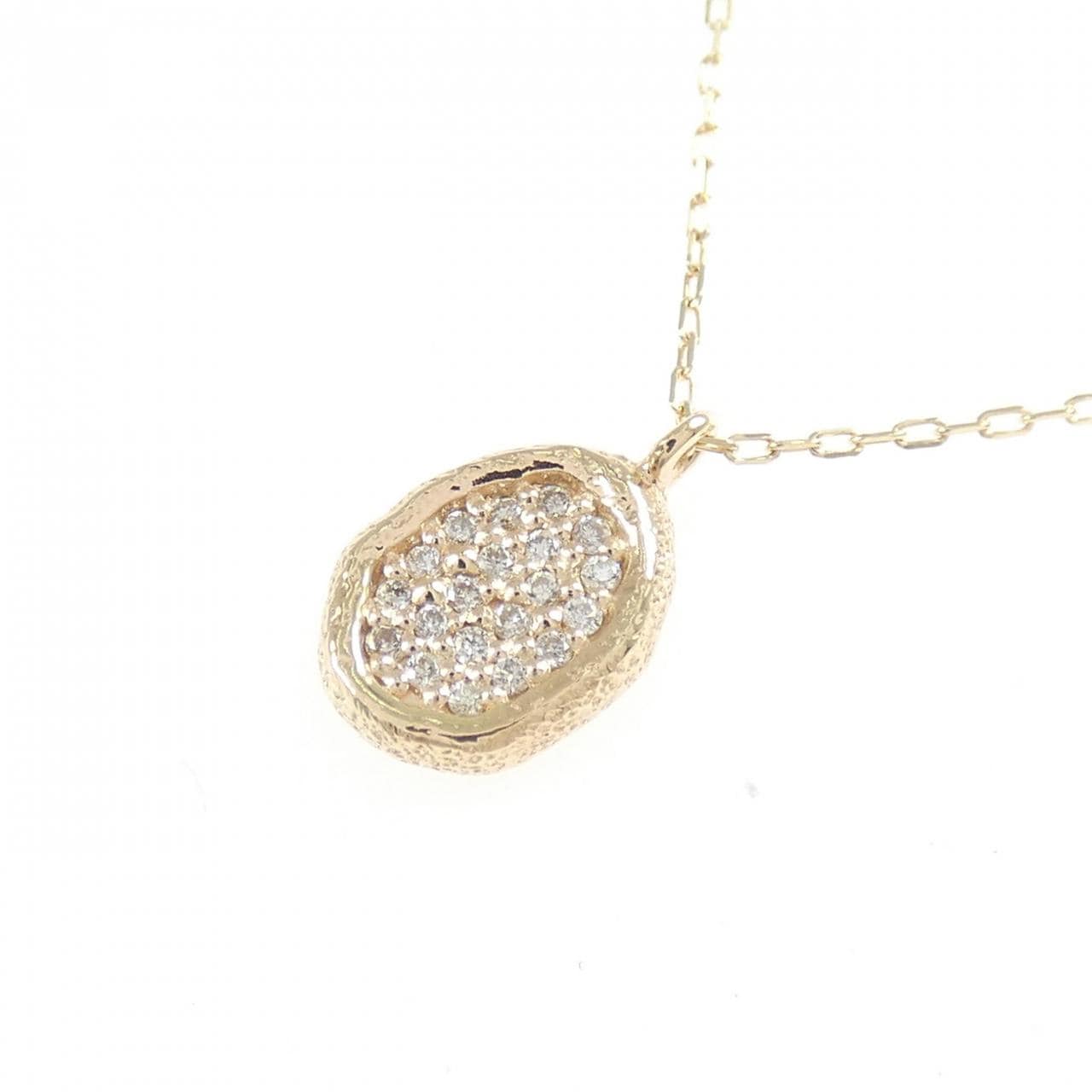 K10YG ダイヤモンド ネックレス 0.08CT