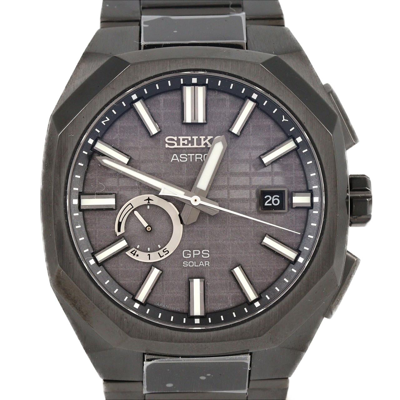セイコー アストロンGPS 電波時計 3X62-0AA0/SBXD015 TI ソーラークォーツ