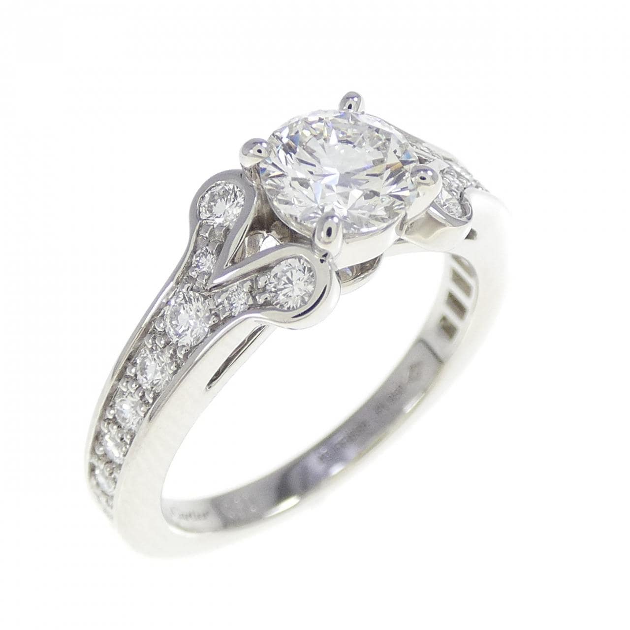 カルティエ バレリーナ リング 0.60CT F VVS2 3EXT