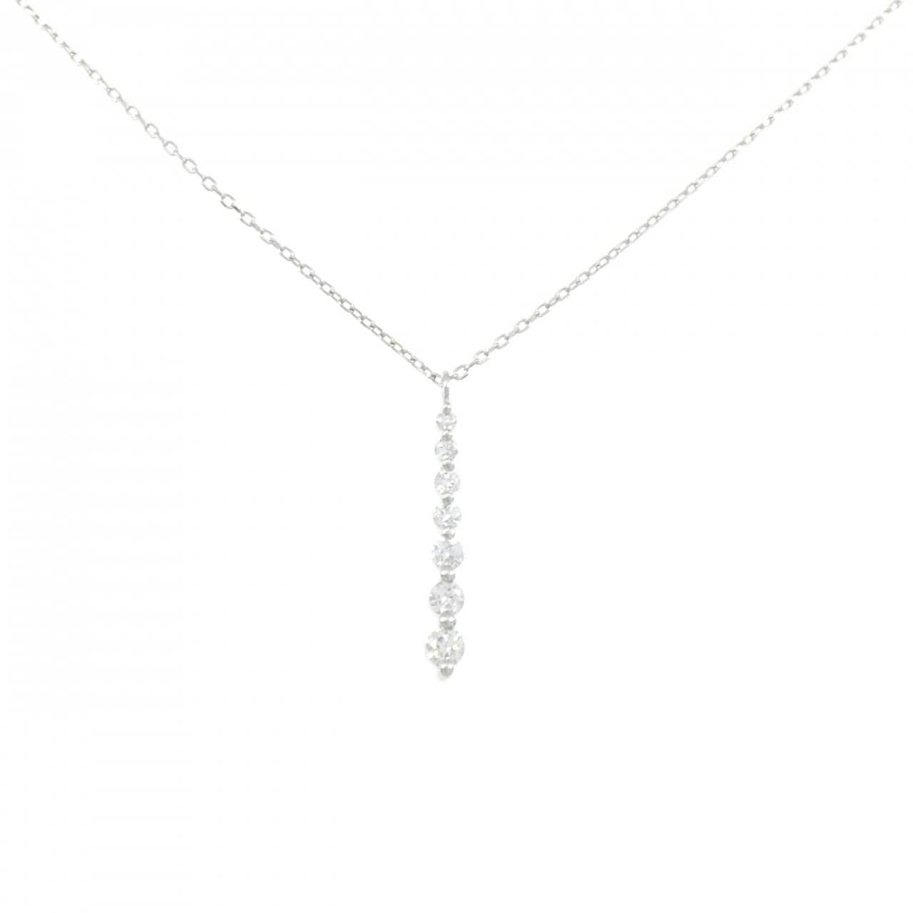 PT900/PT850 ダイヤモンド ネックレス 0.18CT