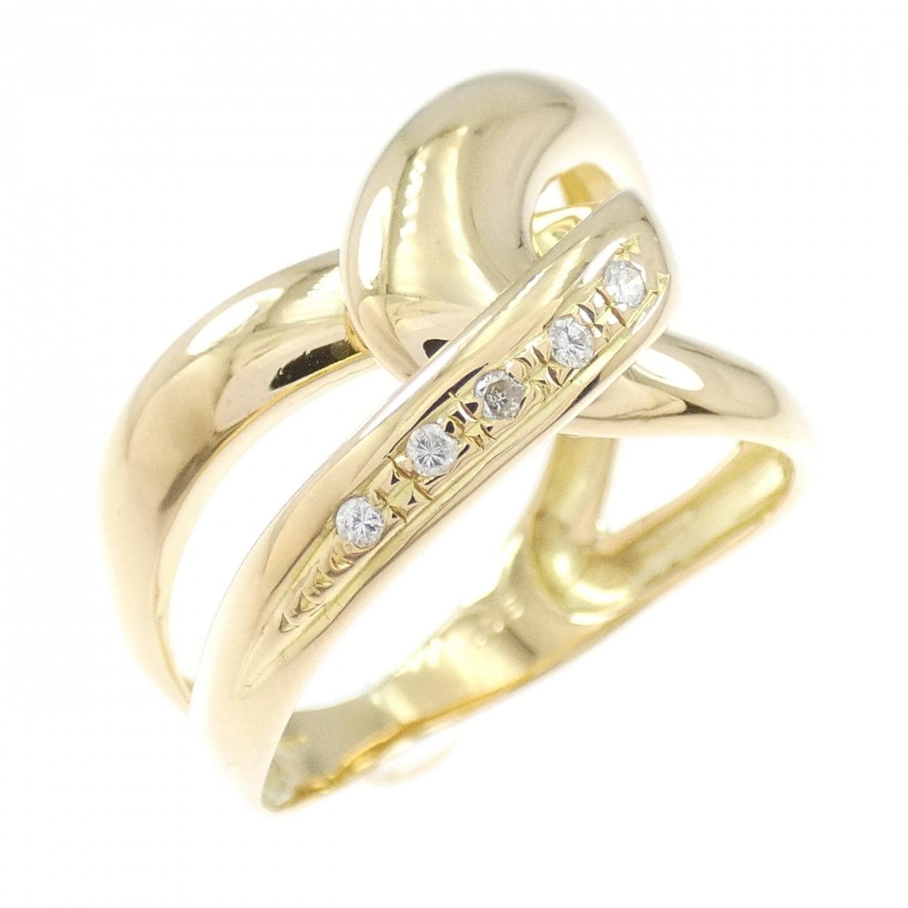 K18YG ダイヤモンド リング 0.05CT