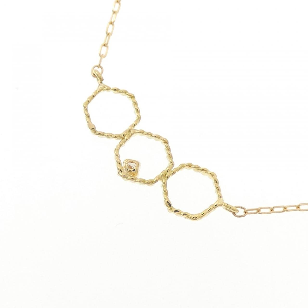 K18YG ダイヤモンド ネックレス 0.01CT