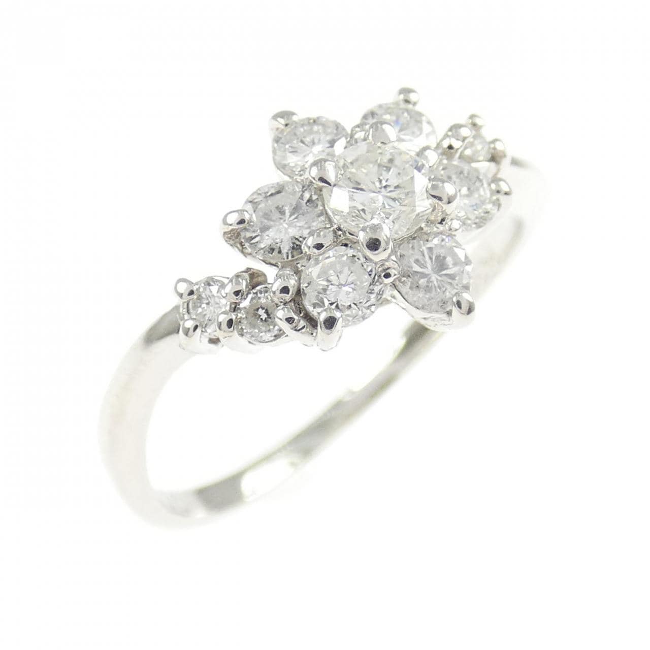 PT900 フラワー ダイヤモンド リング 0.44CT
