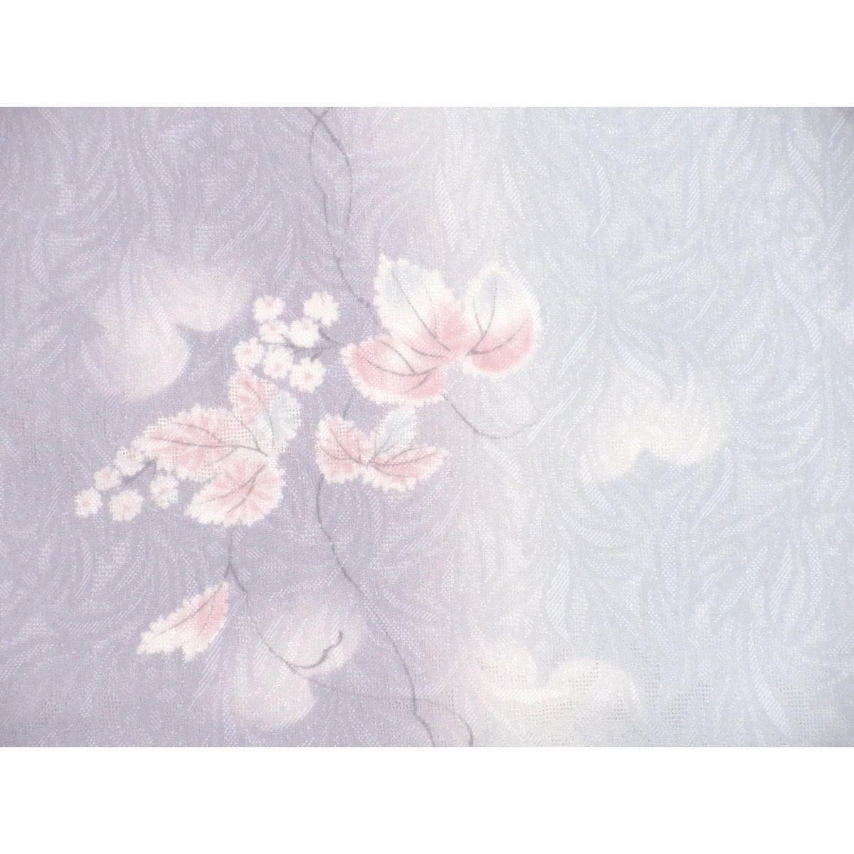 単衣　紋紗織小紋　身幅２Ｌ寸