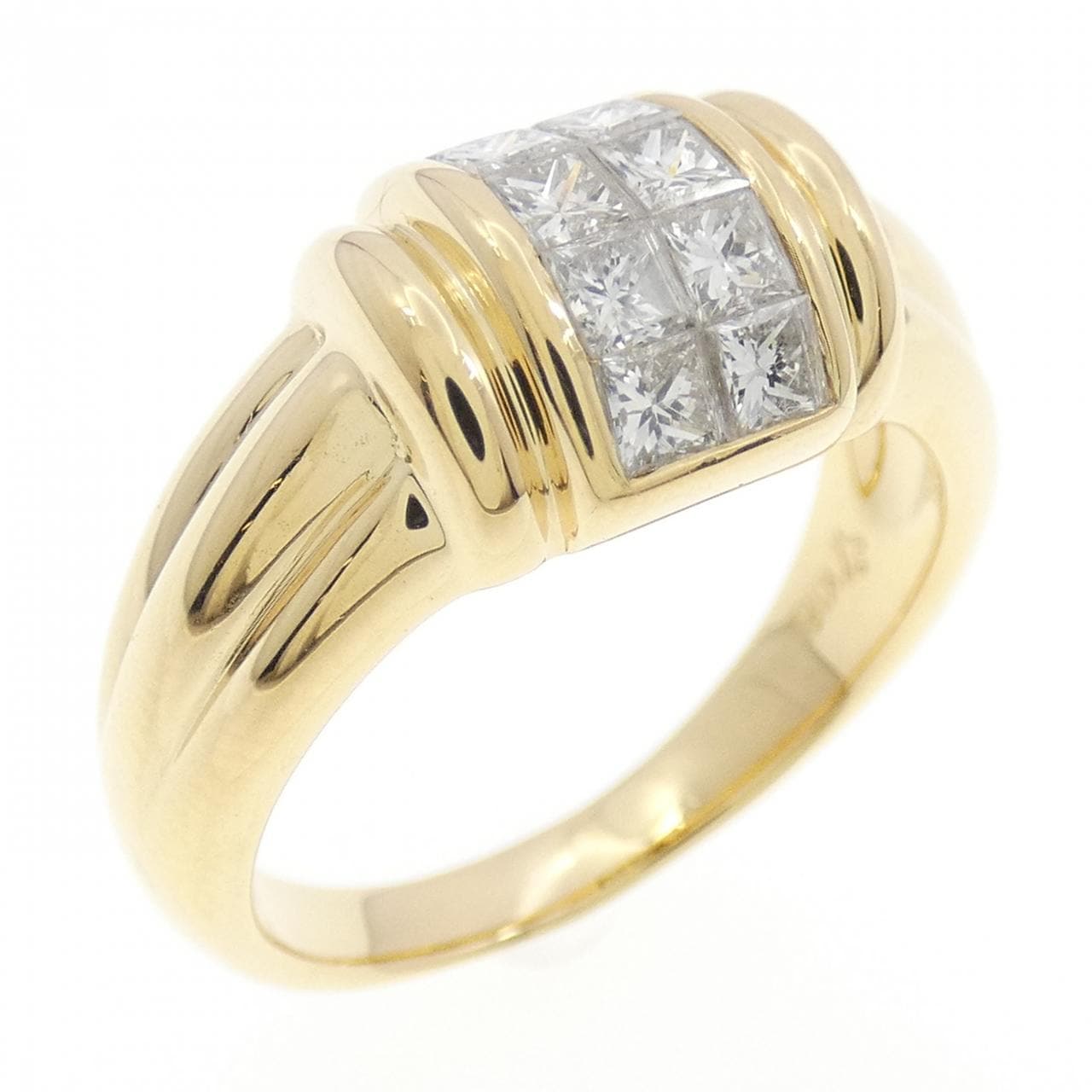K18YG ダイヤモンド リング 0.67CT